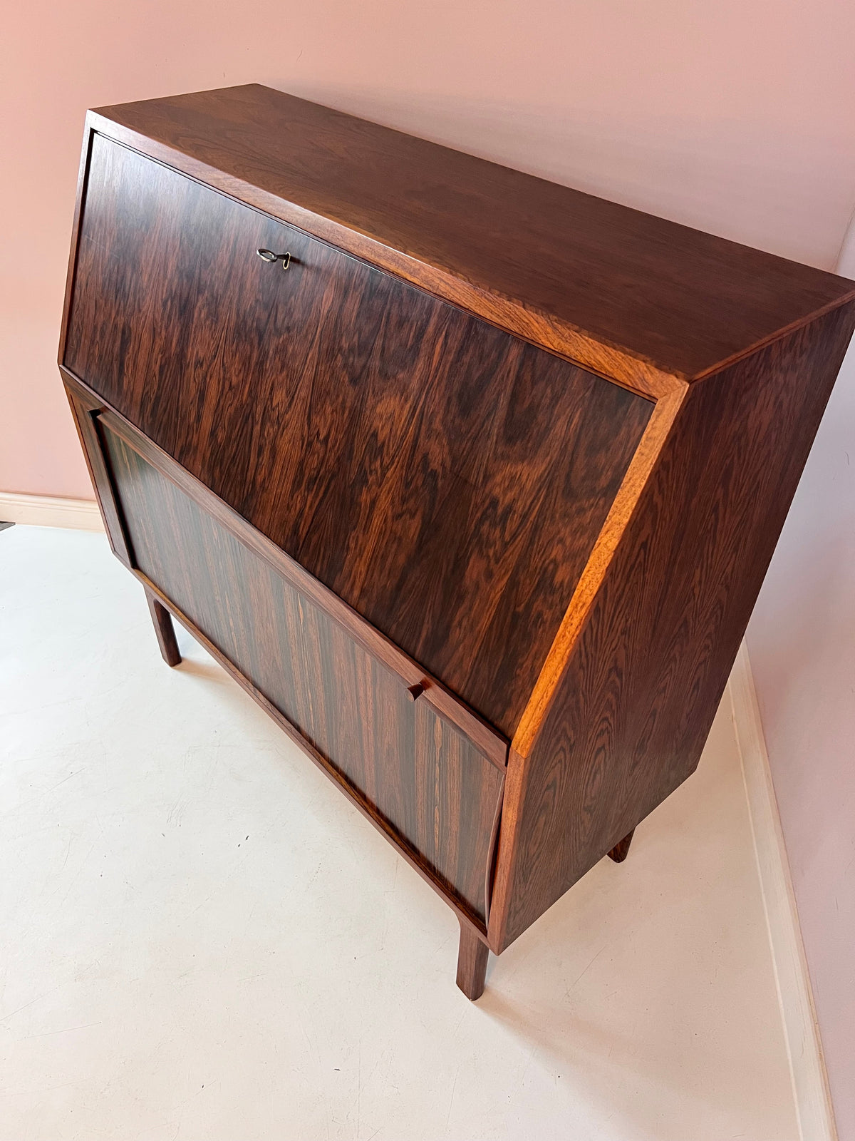 Vintage rosewood secretary by Bernhard Pedersen &amp; Son