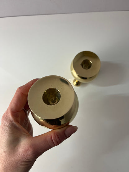 Vintage Kerzenständer Set von 2 Kugel von Gusums Bruk