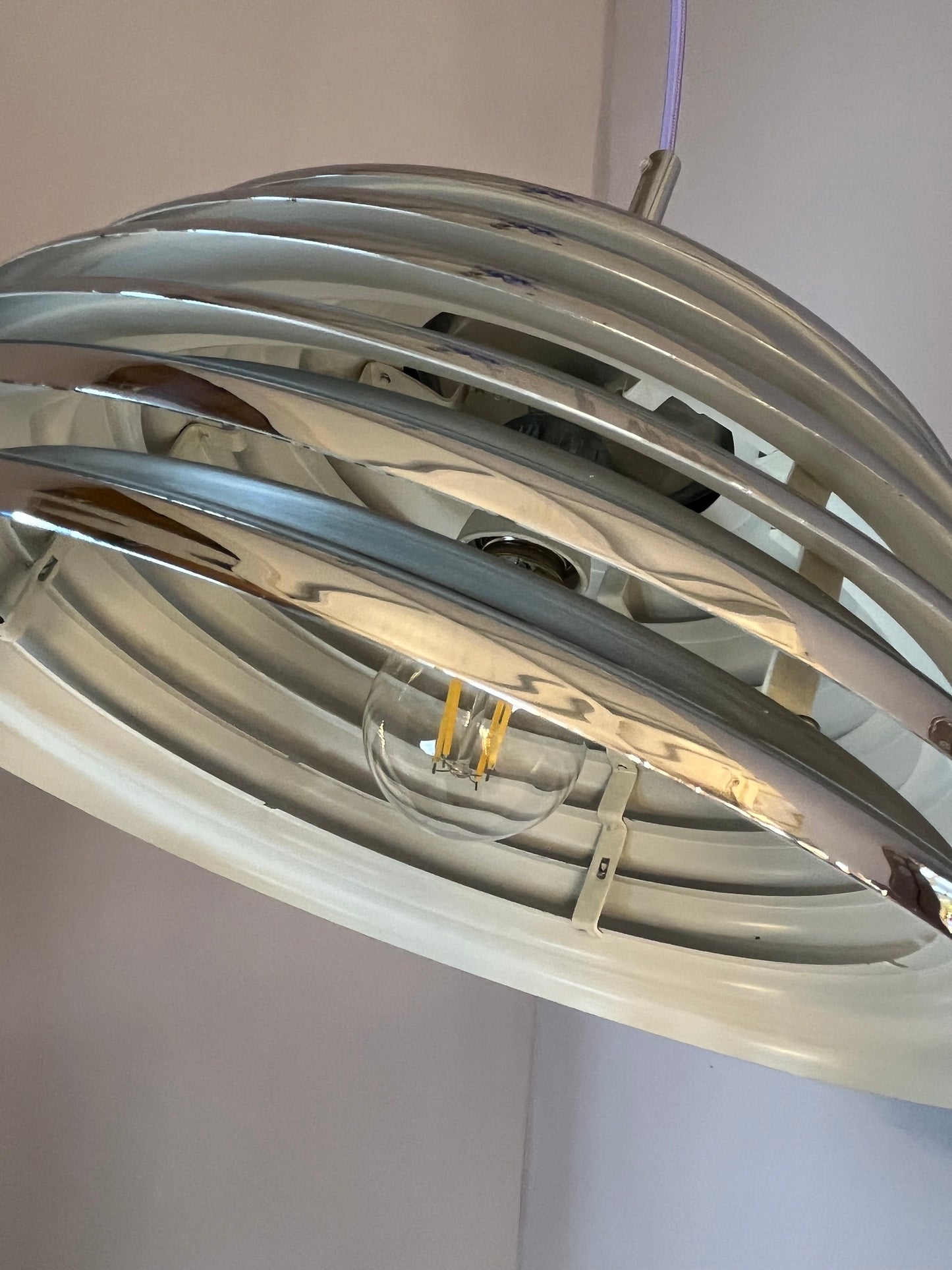 Vintage Hängelampe Saturno 30 cm von Kazuo Motozawa für STAFF