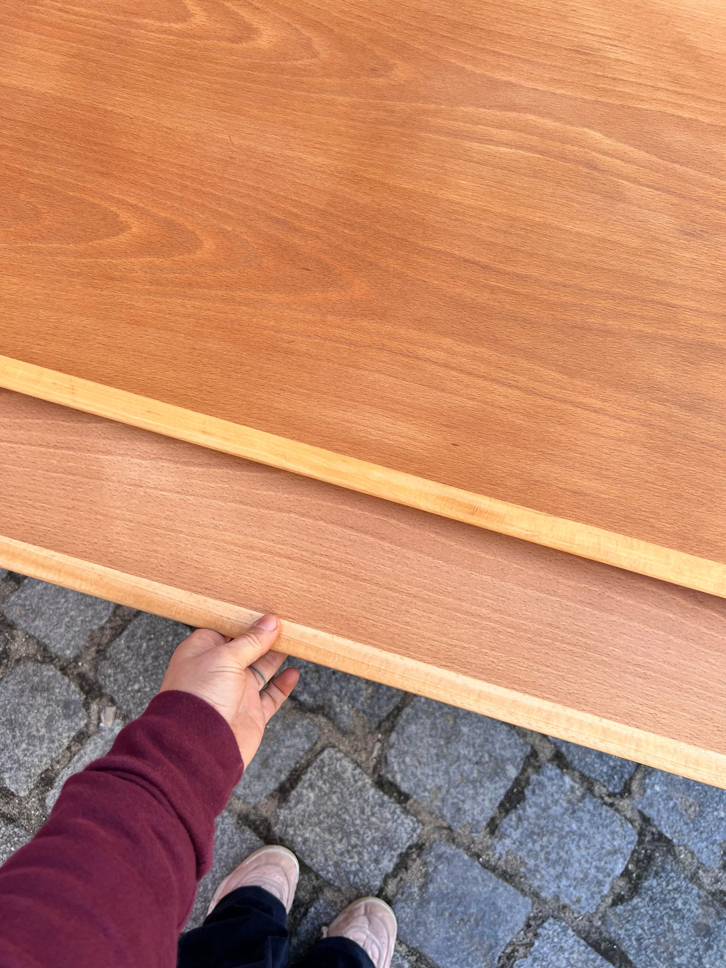 Vintage Ausziehtisch von Alma Tische für Alma Tische, Buche