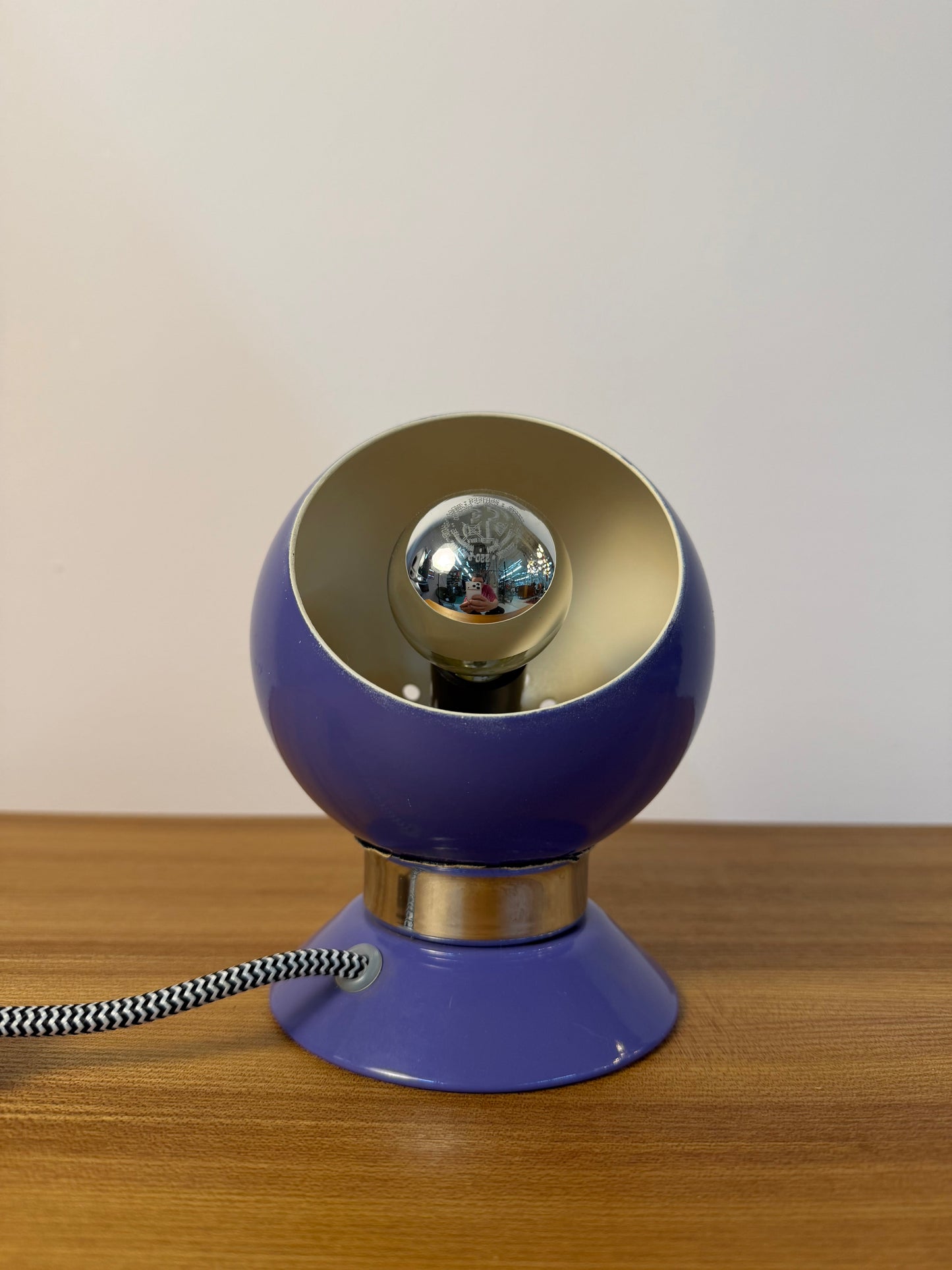 Vintage Kugellampe lila von Abo Randers