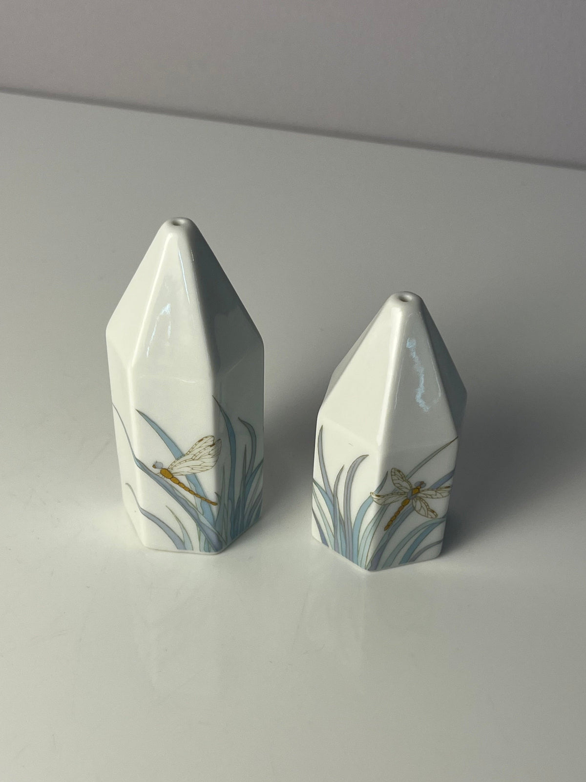 Vintage Set Salz und Pfefferstreuer Polygon Libelle von Tapio Wirkkala für Rosenthal