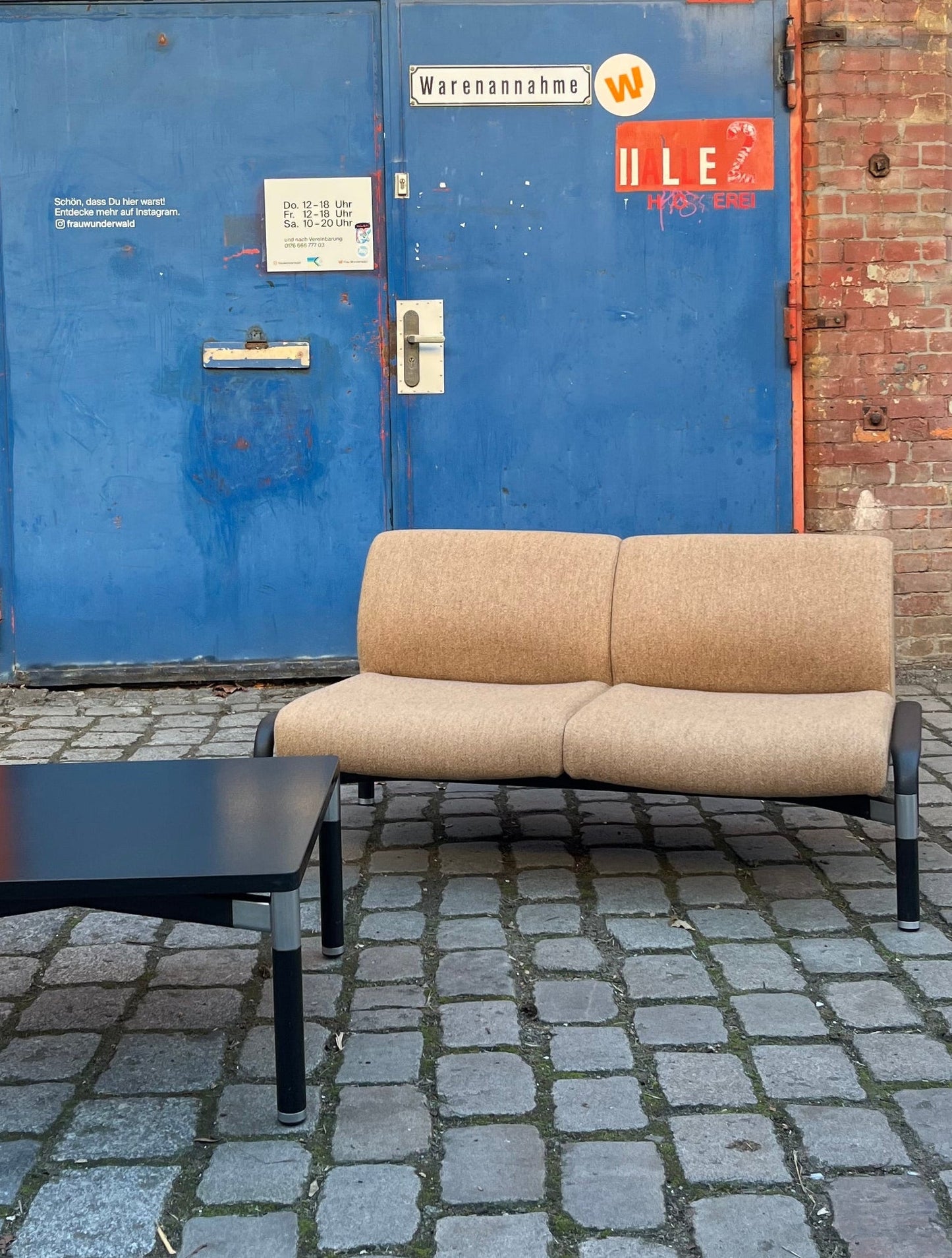 Vintage Sofa 712/2 von Hans Peter Piehl für Wilkhahn braun schwarz