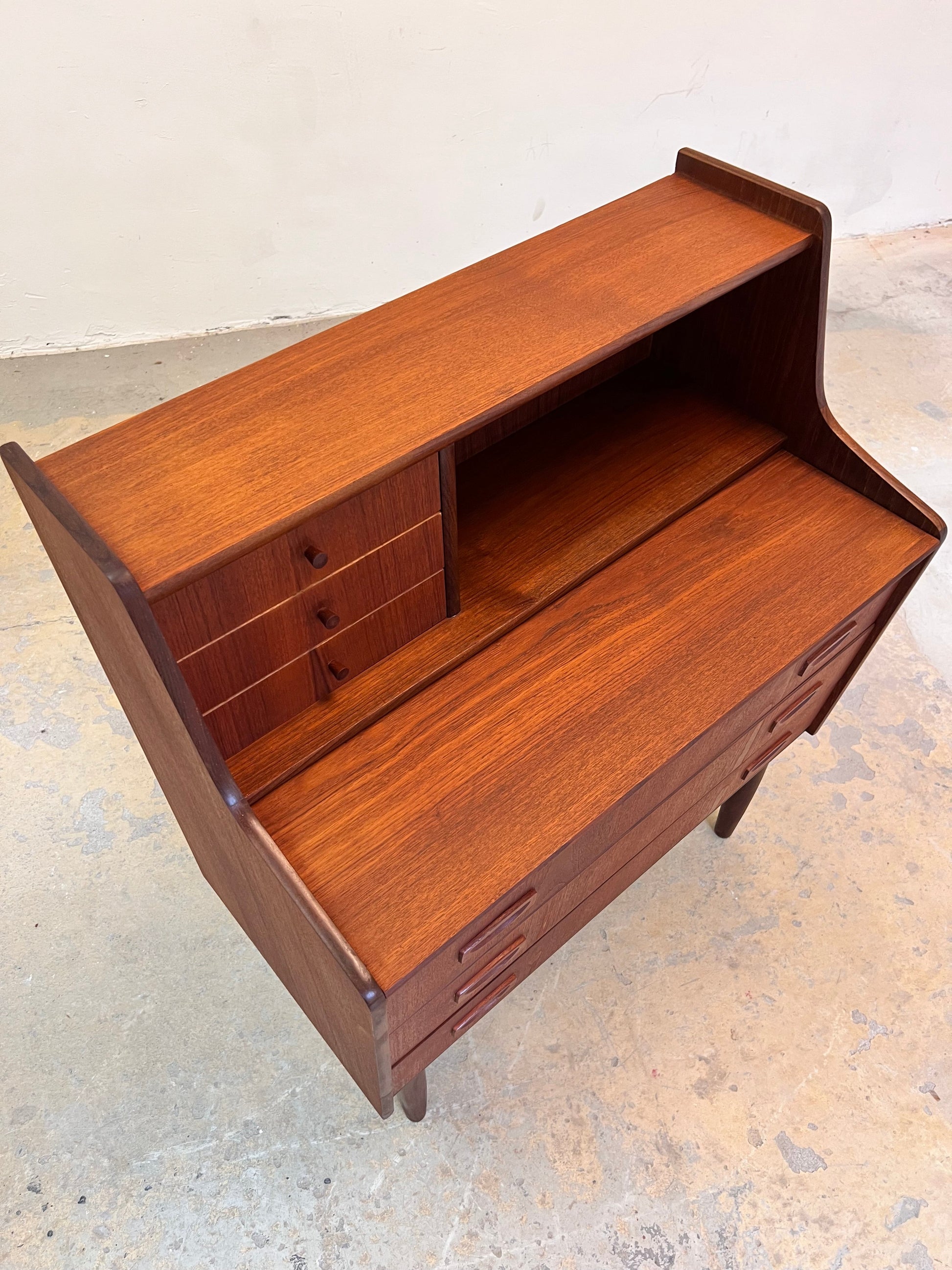 Vintage Sekretär aus Dänemark aus Teak