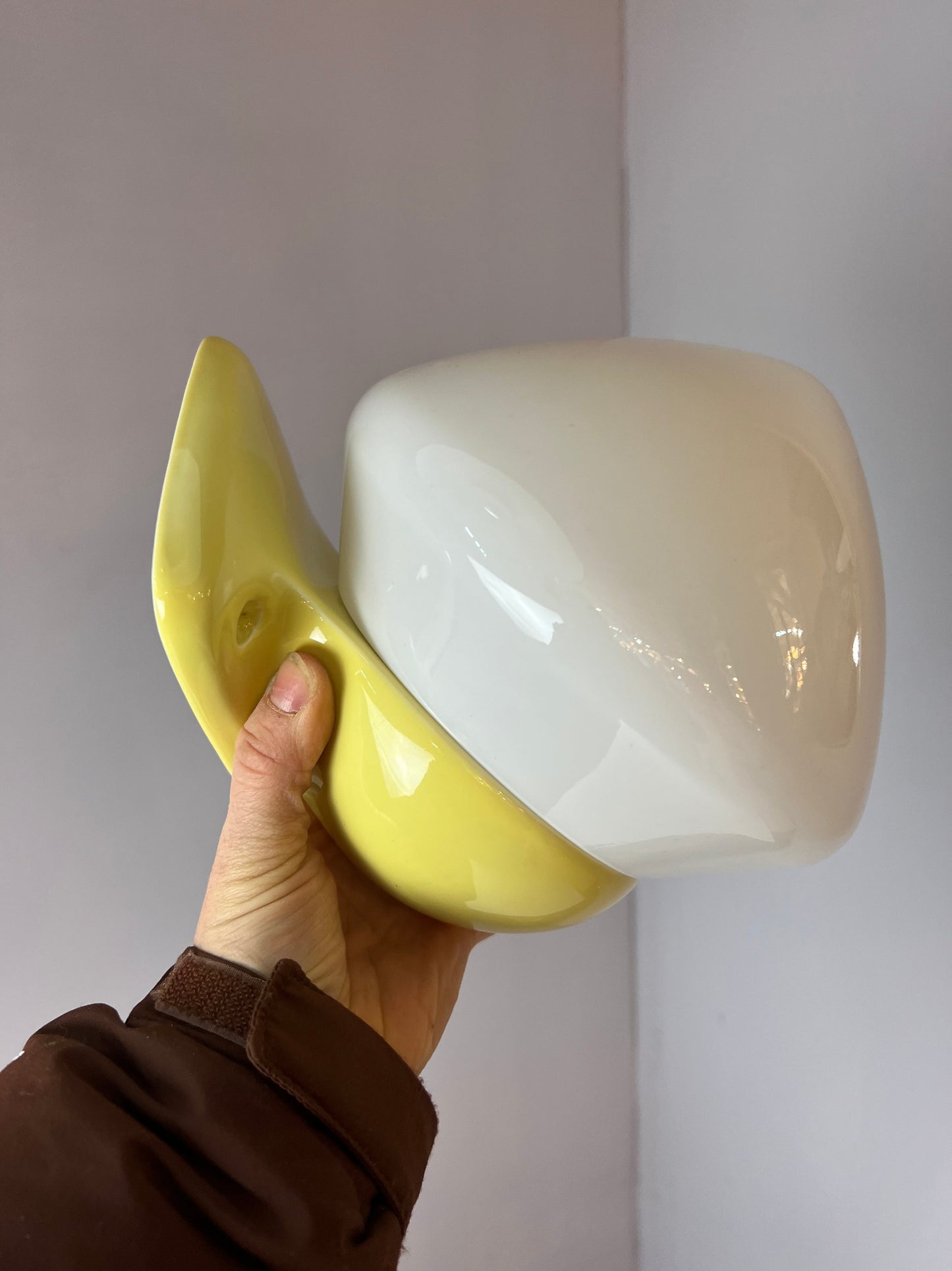Vintage Wandlampe Modell 6030 gelb von Sigvard Bernadotte für Ifö