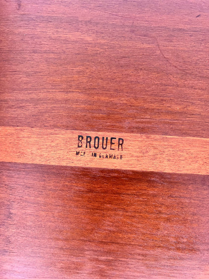 Vintage Schreibtisch von Erik Brouer für Brouer Møbelfabrik, Doppel-Schreibtisch Teak