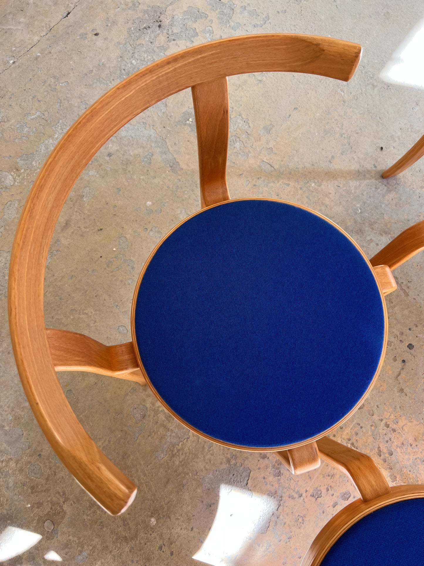 Vintage Armlehnstuhl Serie 8000 von Thygesen und Sørensen für Magnus Olesen blau