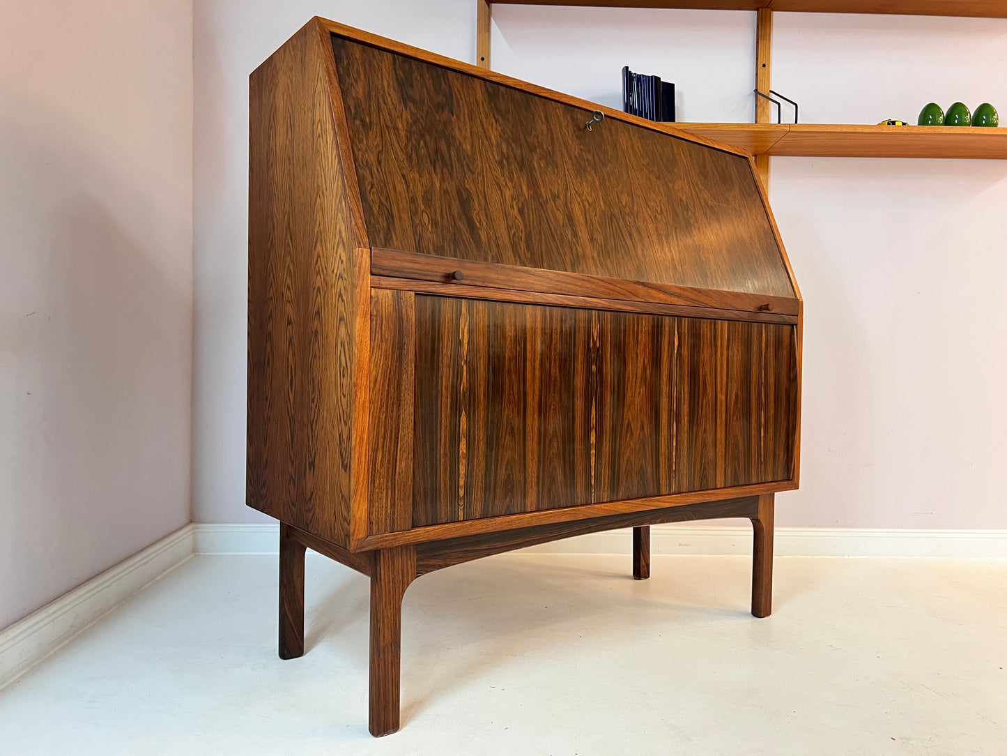 Secrétaire vintage en palissandre par Bernhard Pedersen &amp; Son