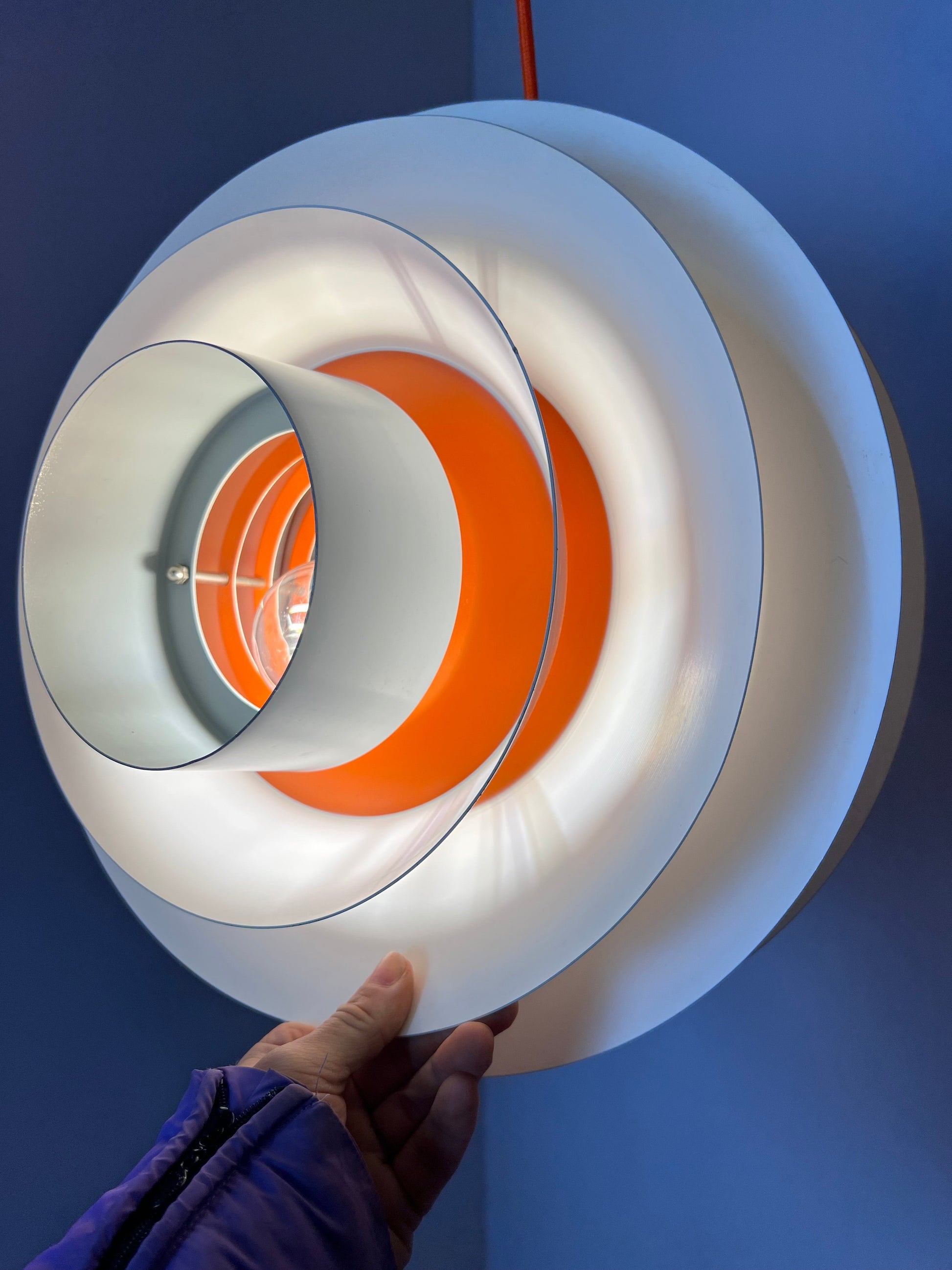 Vintage Hängelampe Verona von Svend Middelboe für Nordisk Solar