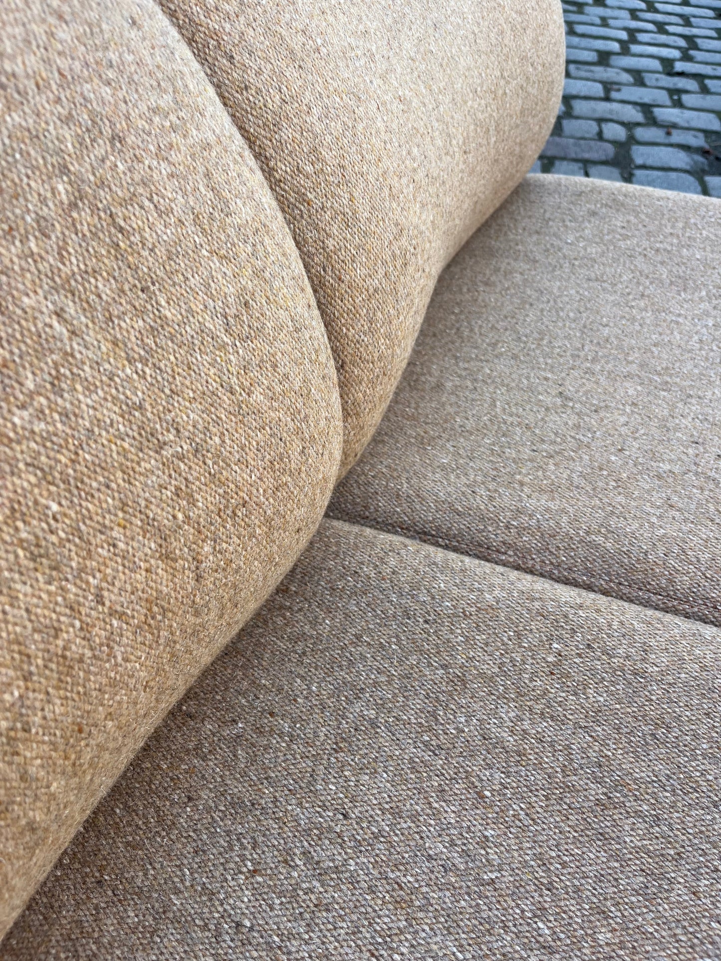 Vintage Sofa 712/2 von Hans Peter Piehl für Wilkhahn braun schwarz