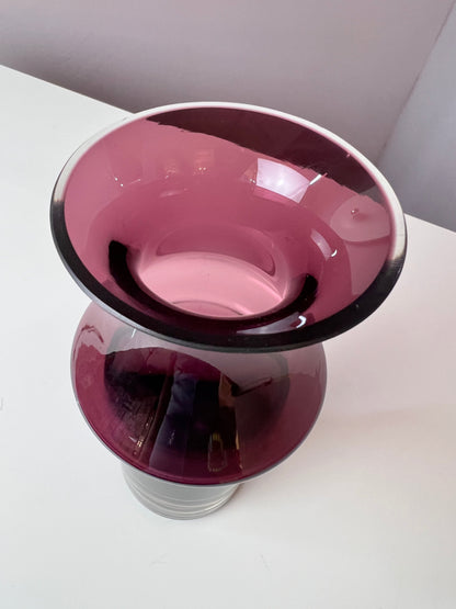 Vintage Vase lila Glas von Nanny Still für Riihimäen Lasi