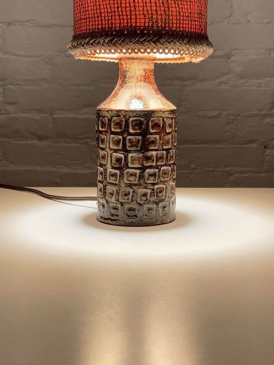 Lampe de table vintage française du céramiste Olivier Pettit, 1960