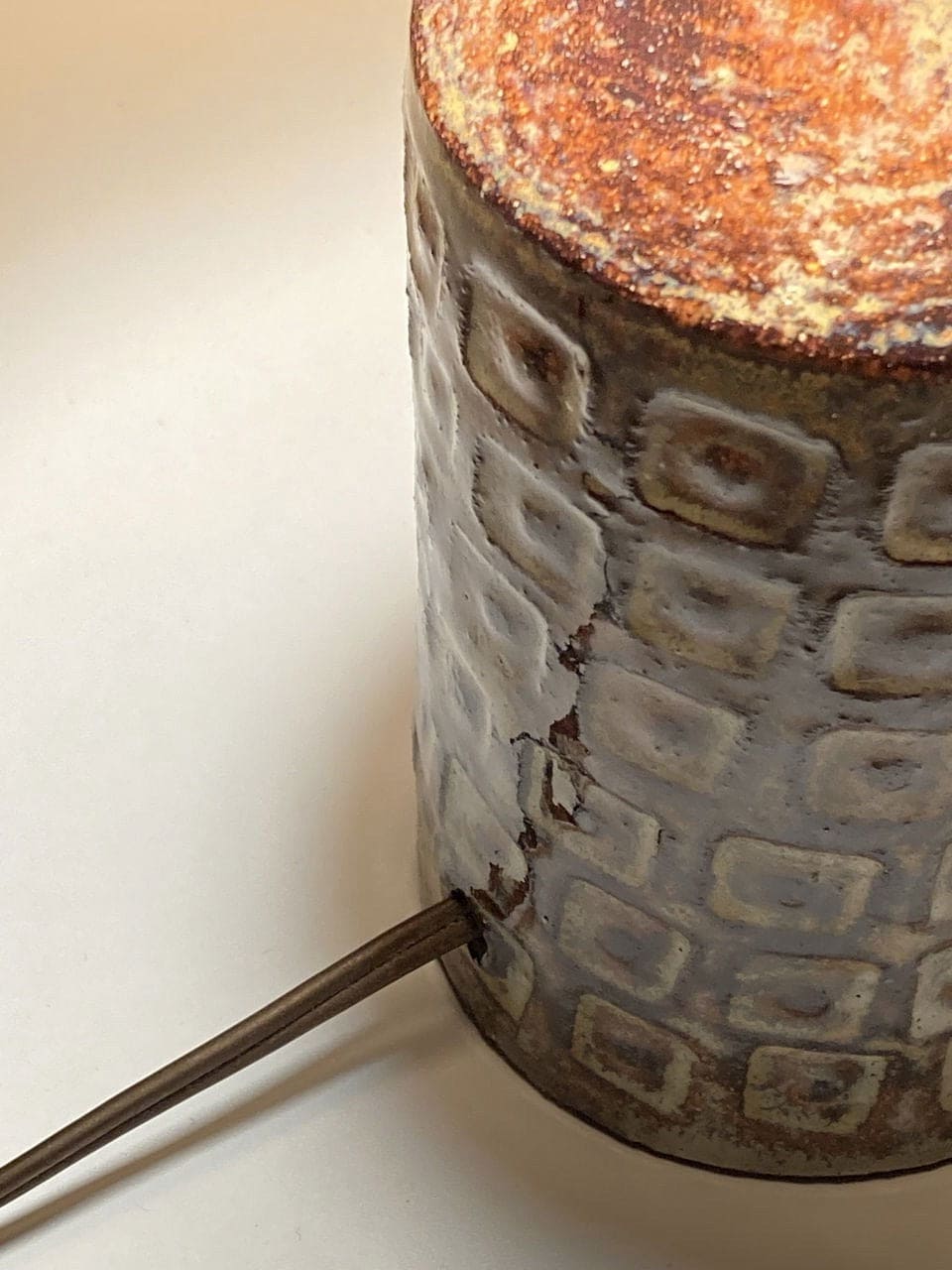 Lampe de table vintage française du céramiste Olivier Pettit, 1960