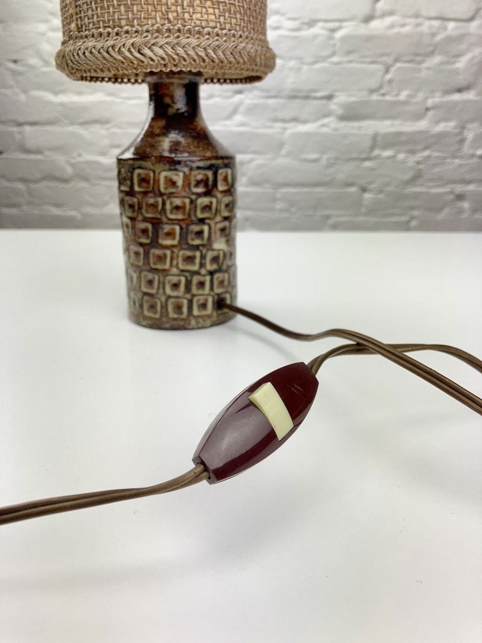 Lampe de table vintage française du céramiste Olivier Pettit, 1960