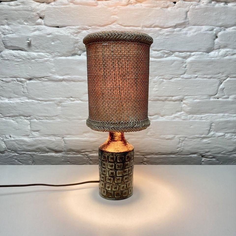 Lampe de table vintage française du céramiste Olivier Pettit, 1960
