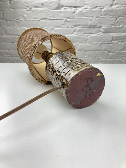 Lampe de table vintage française du céramiste Olivier Pettit, 1960