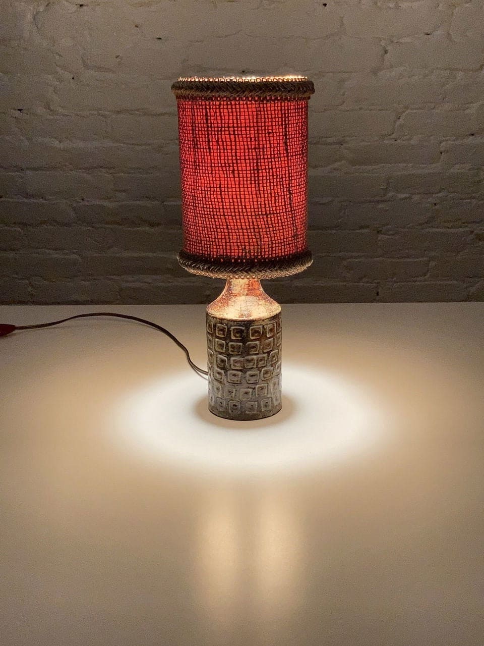 Lampe de table vintage française du céramiste Olivier Pettit, 1960