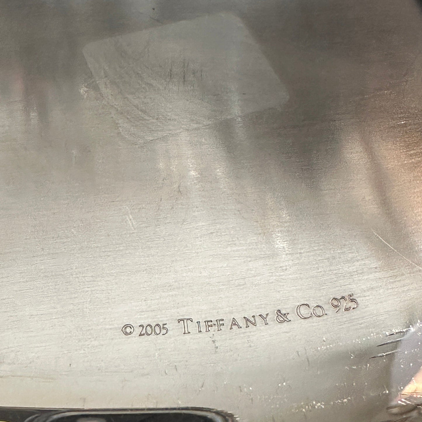 Bol vintage « Collection 1837 » de Tiffany+Co, design en argent, datant de 2005