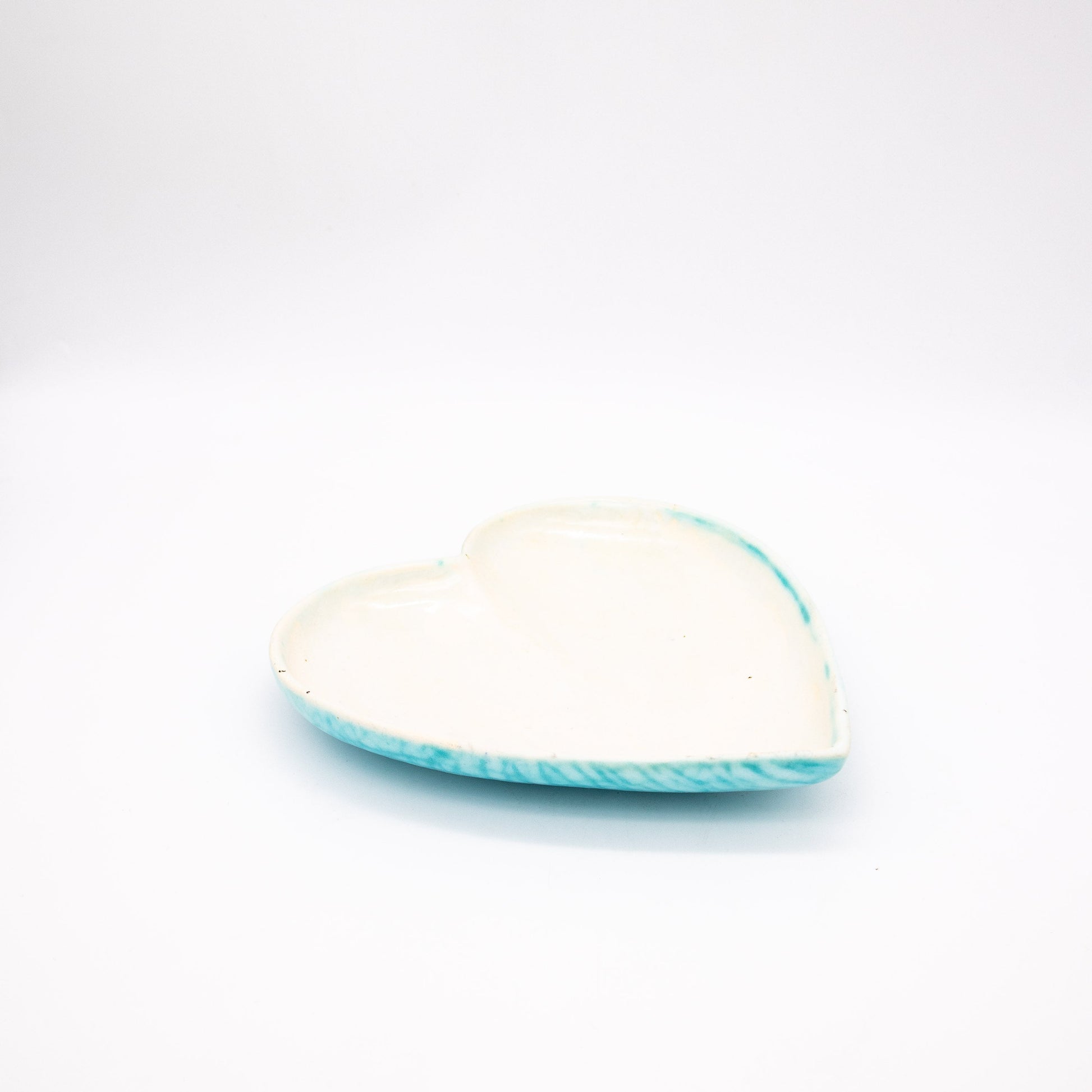 Vintage Schale in Herzform schwarz