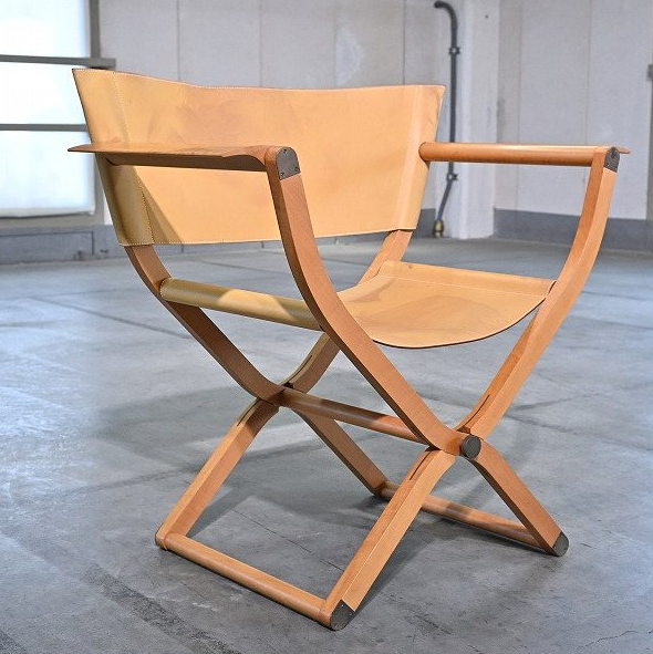 Vintage folding chair “Pippa” by Rena Dumas Hermès