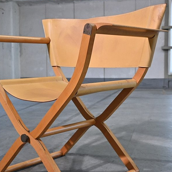 Vintage folding chair “Pippa” by Rena Dumas Hermès