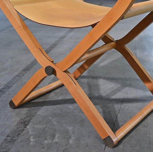 Vintage folding chair “Pippa” by Rena Dumas Hermès