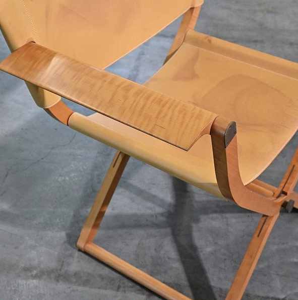 Vintage folding chair “Pippa” by Rena Dumas Hermès