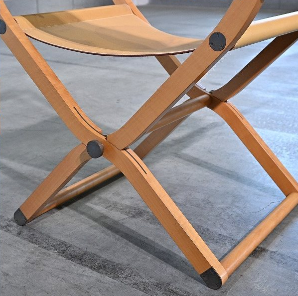 Vintage folding chair “Pippa” by Rena Dumas Hermès