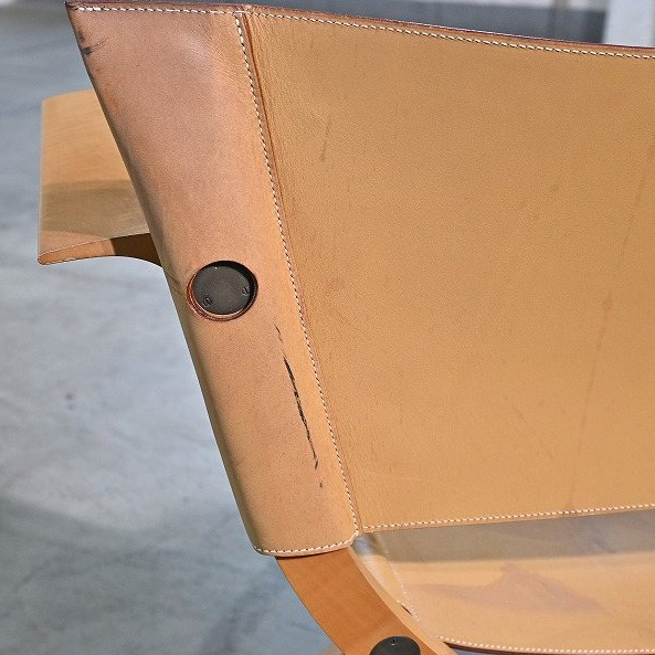 Vintage folding chair “Pippa” by Rena Dumas Hermès