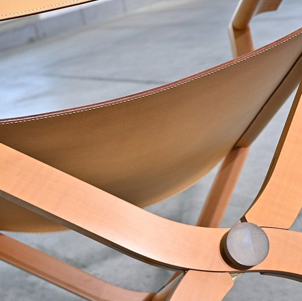 Vintage folding chair “Pippa” by Rena Dumas Hermès