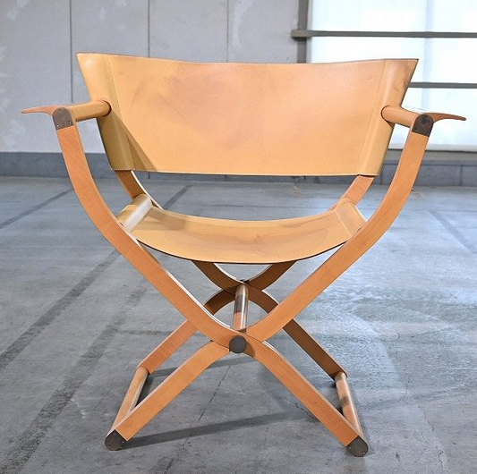 Vintage folding chair "Pippa" by Rena Dumas for Cassina and Hermès