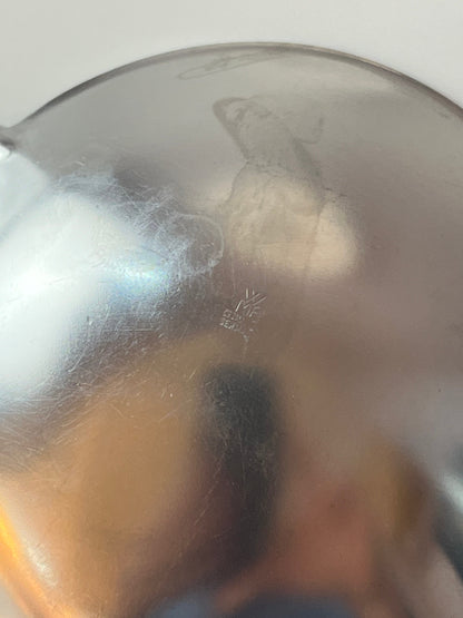 Vintage ashtray glass stainless steel by Wilhelm Wagenfeld for WMF