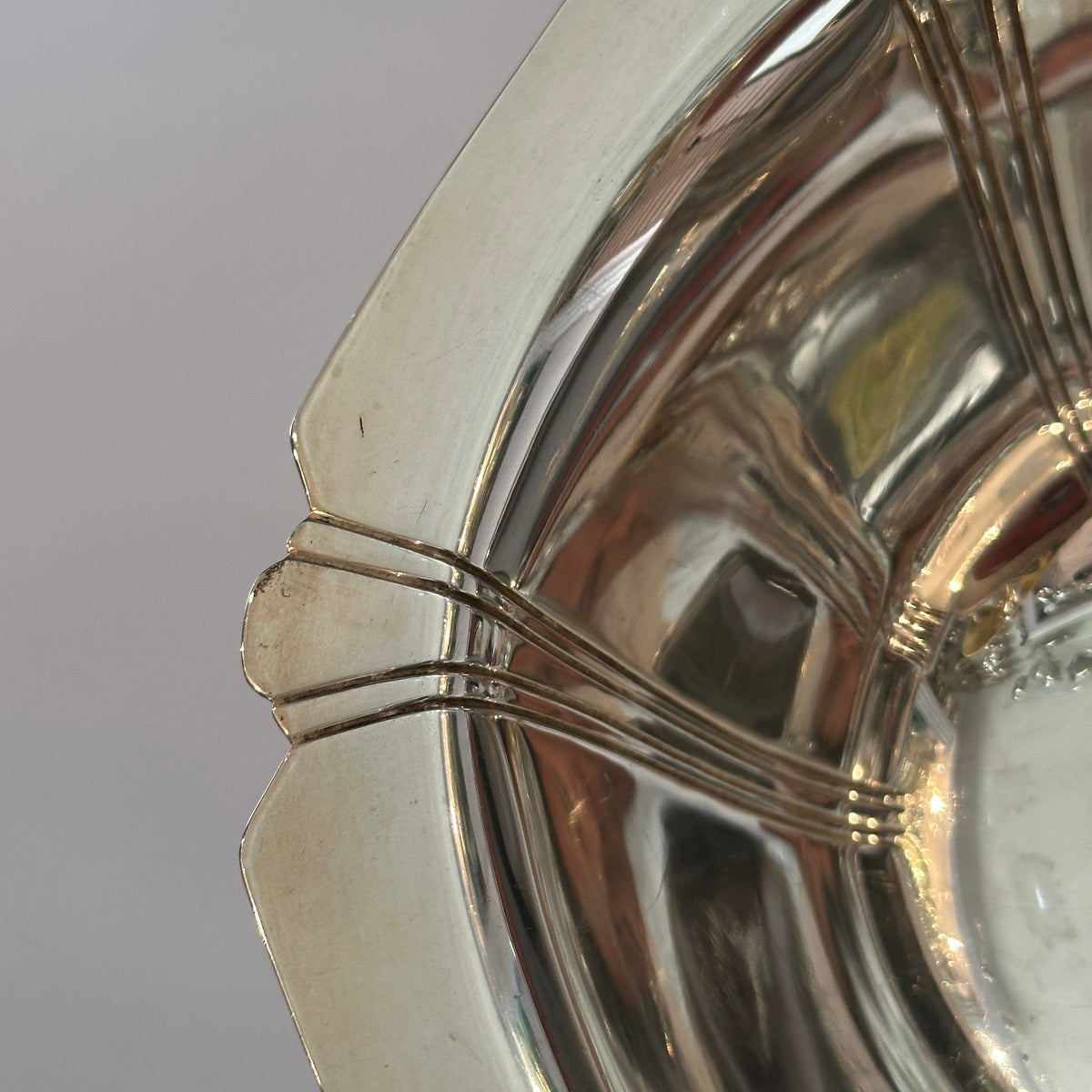 Vintage Silberschale Art-Déco-Stil von Cartier