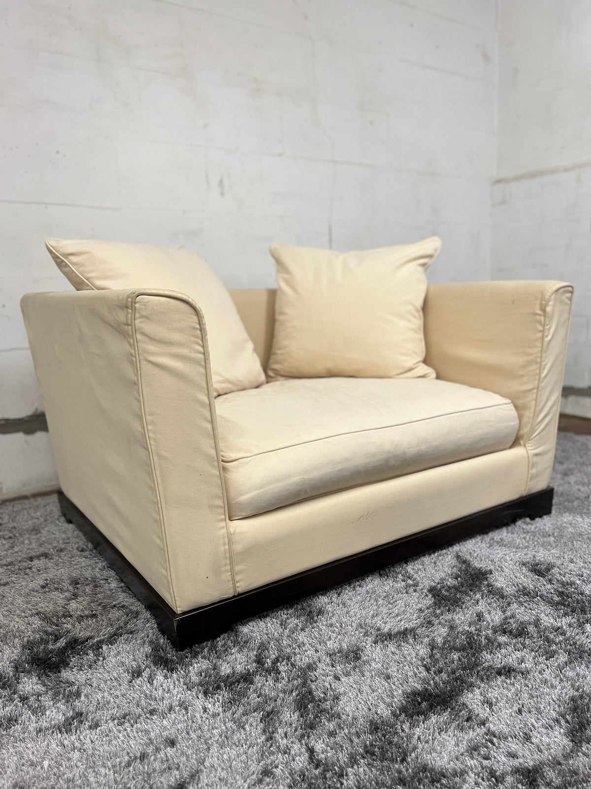 Vintage Sessel Ecume mit Ottomane von Christian Liaigre