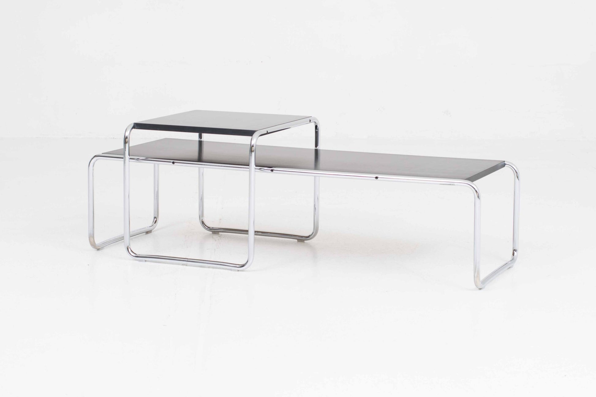 Vintage Tisch Laccio 1 von Marcel Breuer für Knoll schwarz