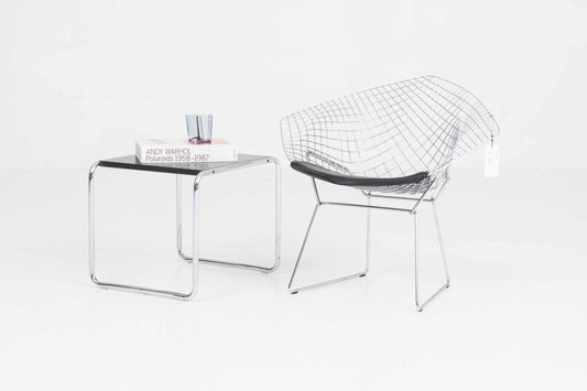 Vintage Tisch Laccio 1 von Marcel Breuer für Knoll schwarz
