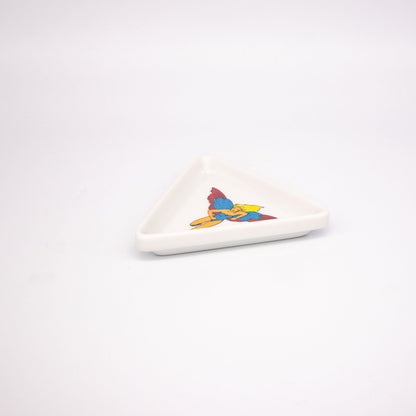 Vintage Schale Lauda Air von für Lilien Porzellan dreieckig gestuft