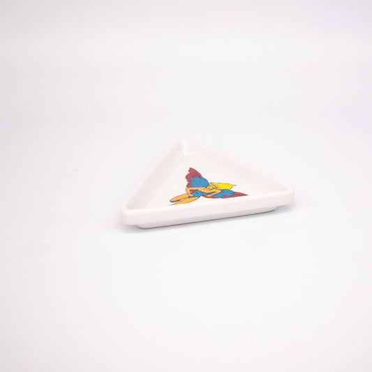 Vintage Schale Lauda Air von für Lilien Porzellan dreieckig gestuft