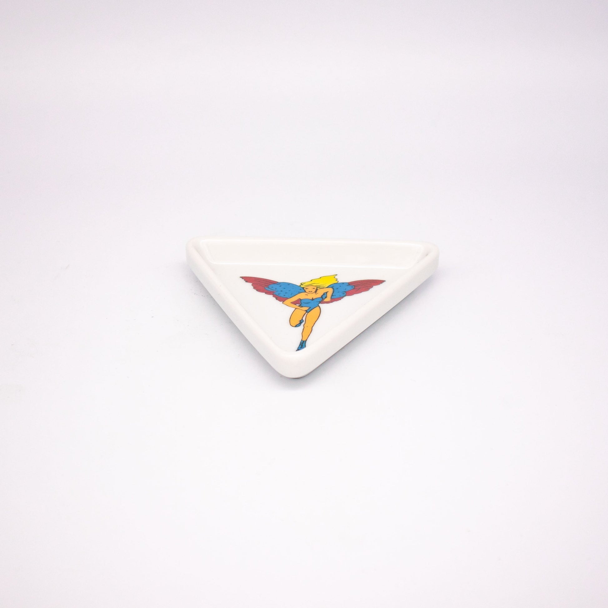 Vintage Schale Lauda Air von für Lilien Porzellan dreieckig gestuft