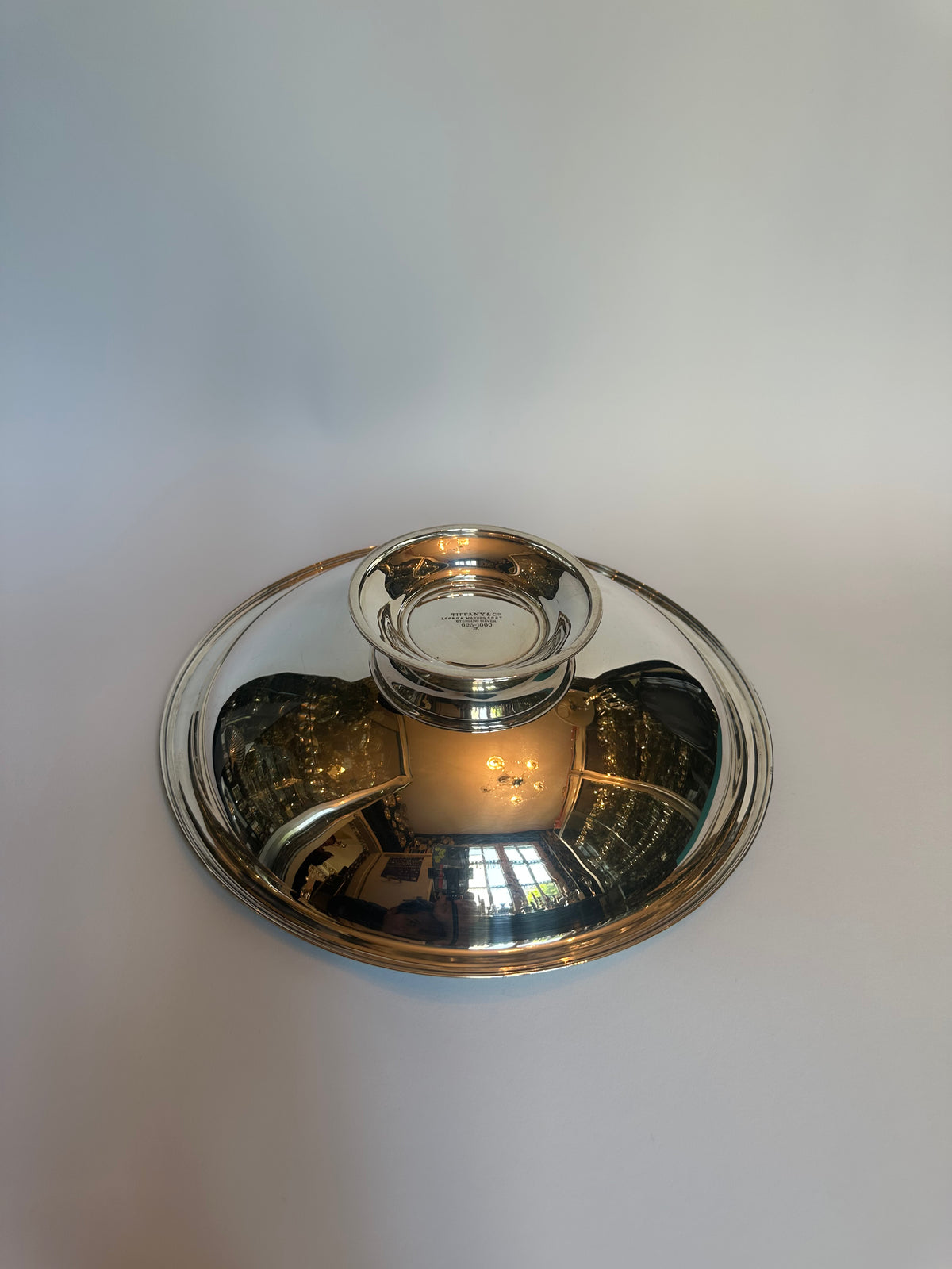 Bol rond vintage en argent modèle 18650A de Tiffany & Co. Relief classique