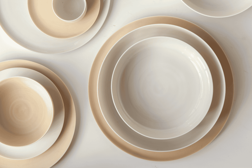 Assiettes à dessert vintage KAYA lot de 2