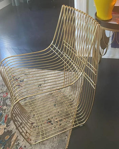 Vintage Stuhl Sign Filo von MDF Italia Gold, Chrom Set von 2