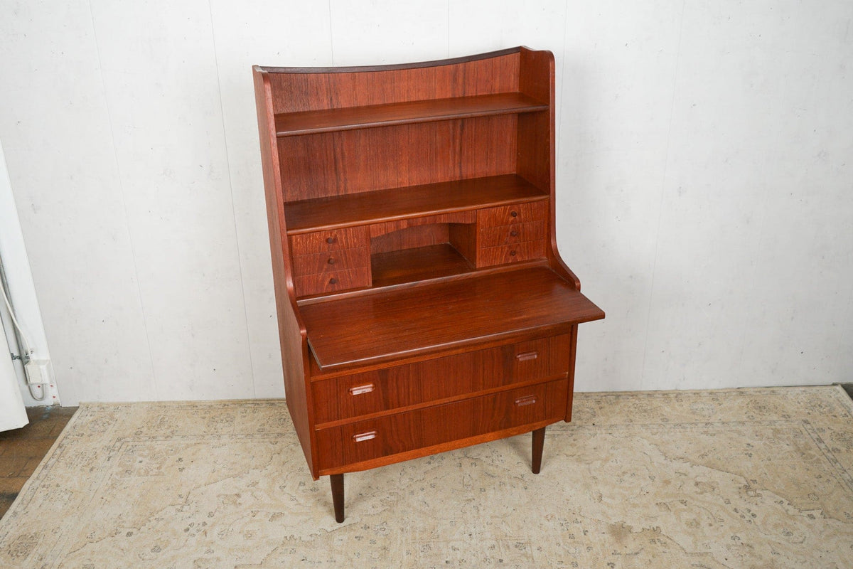 Vintage Sekretär Teak von Dänisch braun Mid Century 60er