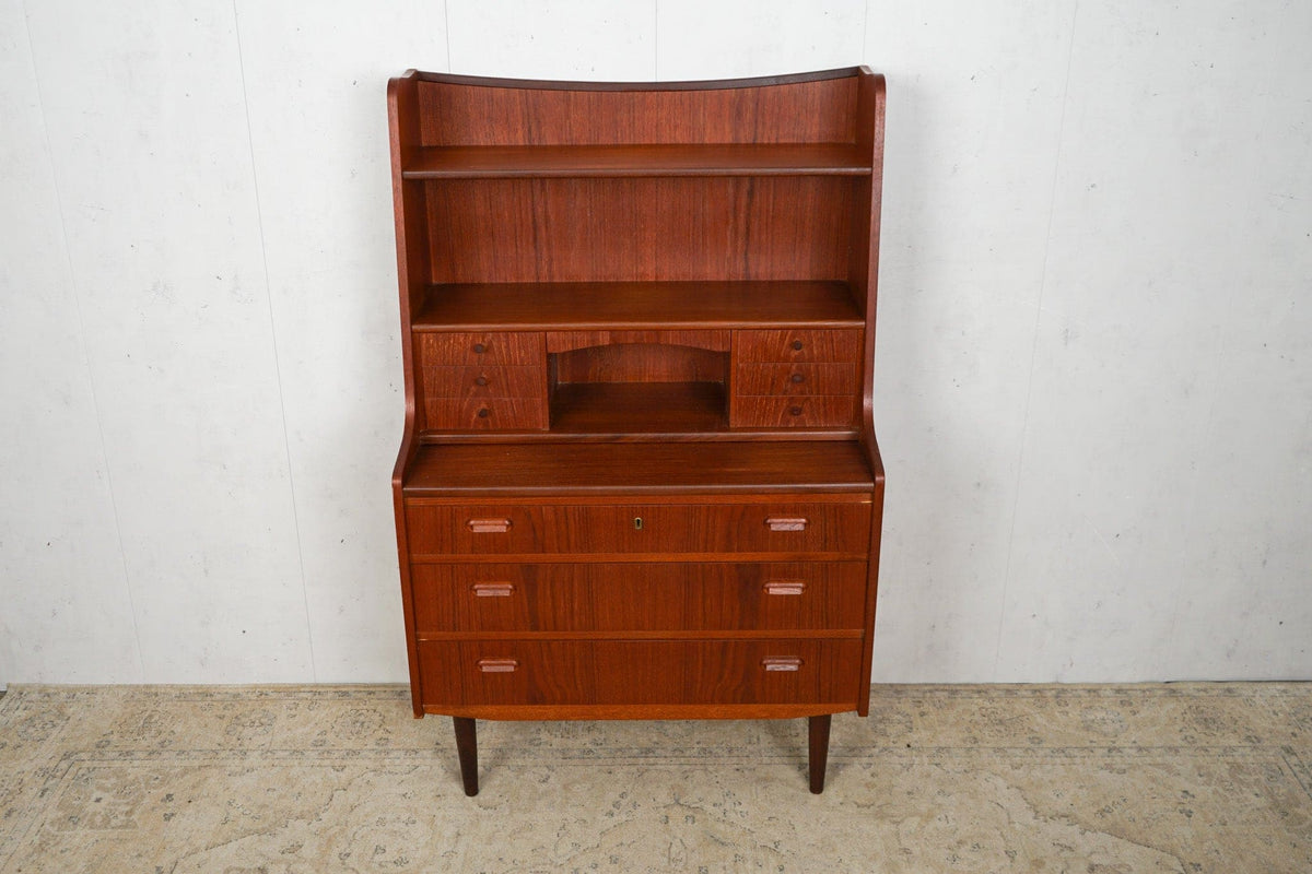 Vintage Sekretär Teak von Dänisch braun Mid Century 60er