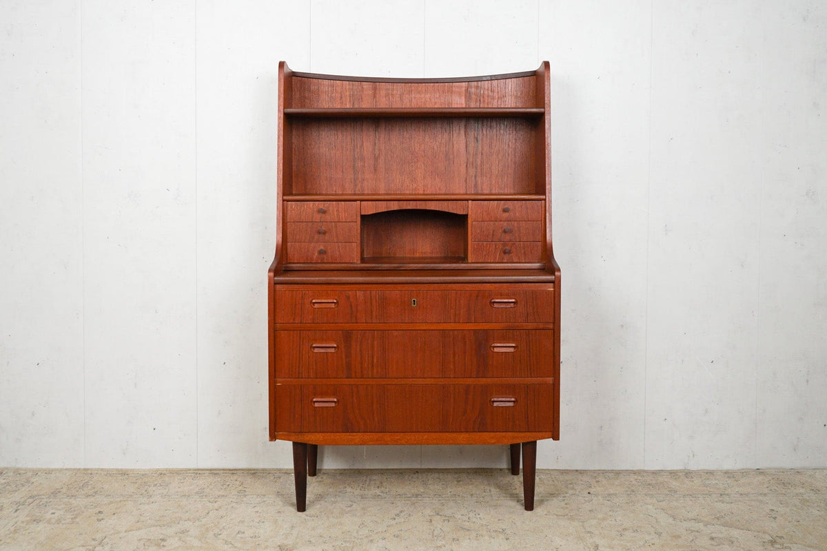Vintage Sekretär Teak von Dänisch braun Mid Century 60er