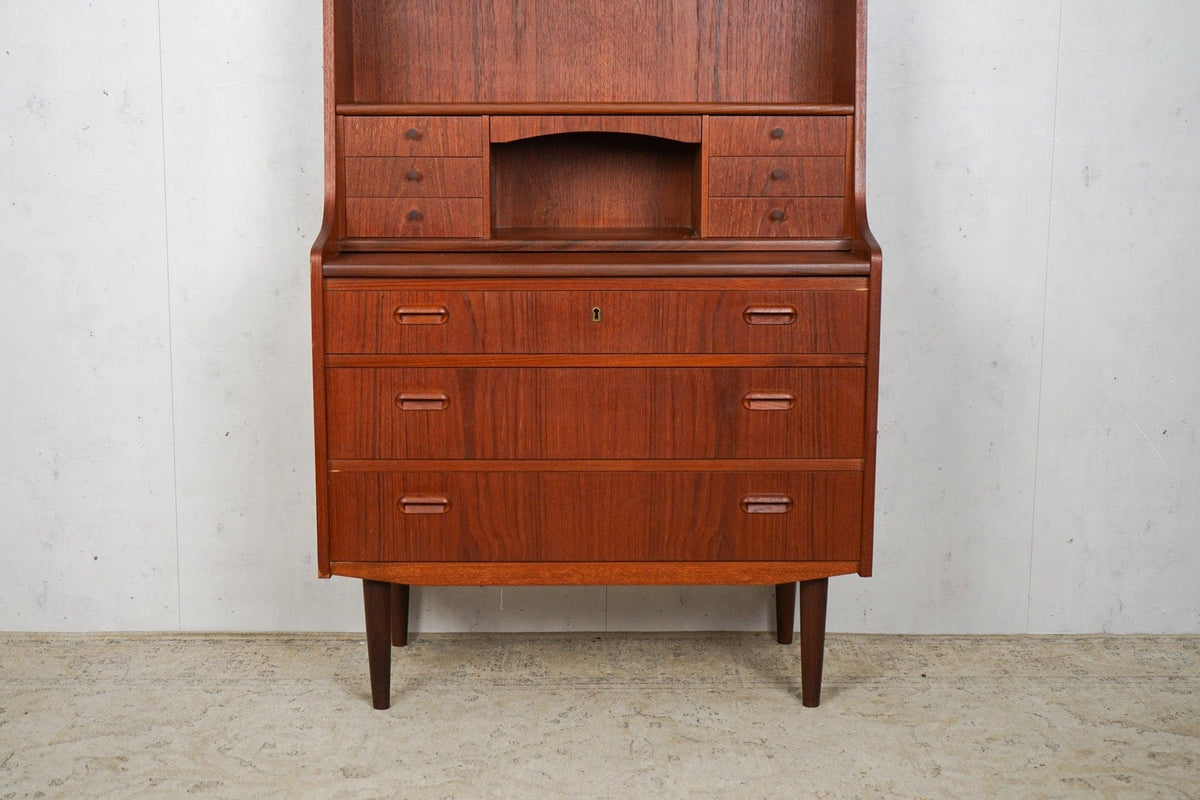 Vintage Sekretär Teak von Dänisch braun Mid Century 60er
