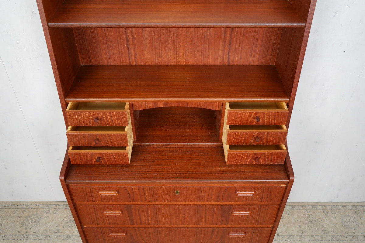 Vintage Sekretär Teak von Dänisch braun Mid Century 60er