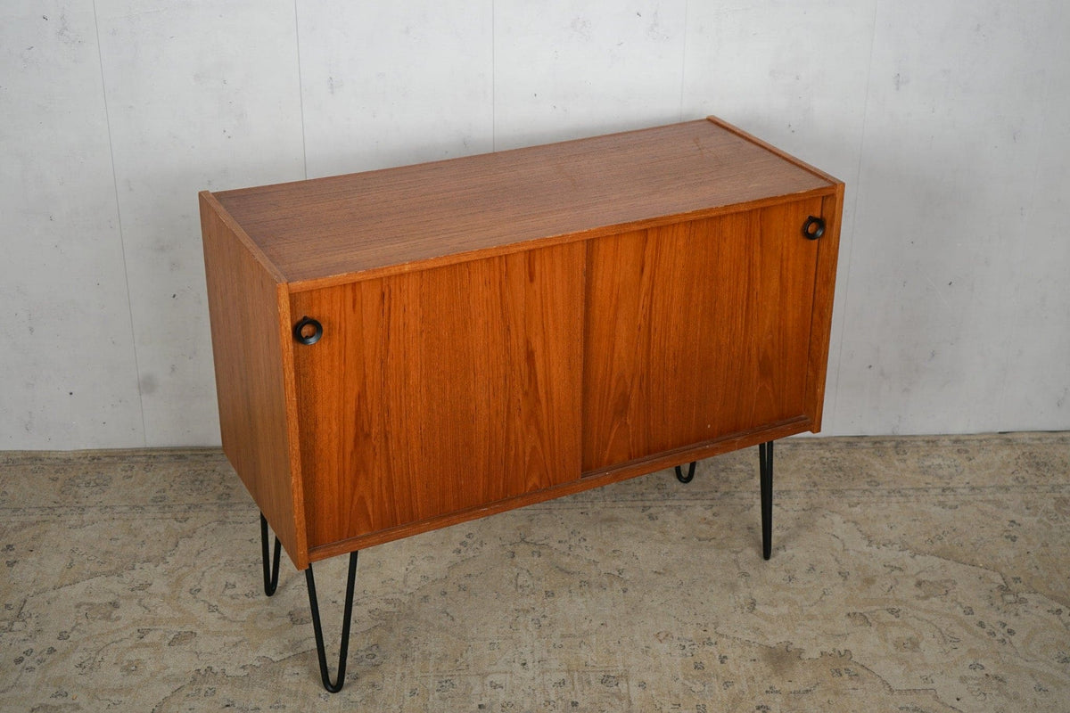 Vintage Anrichte Teak Dänisch 60er Mid Century Vintagebraun