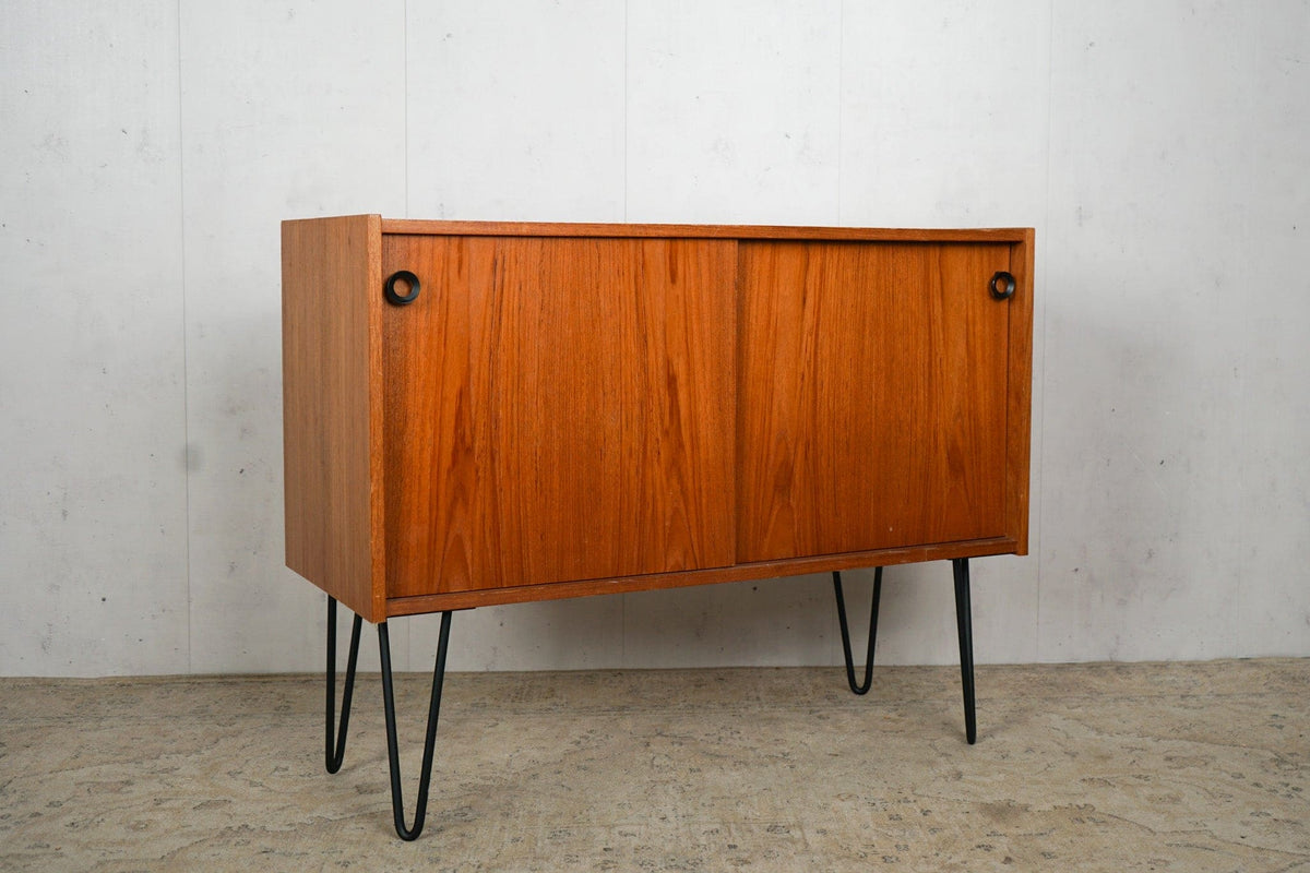 Vintage Anrichte Teak Dänisch 60er Mid Century Vintagebraun