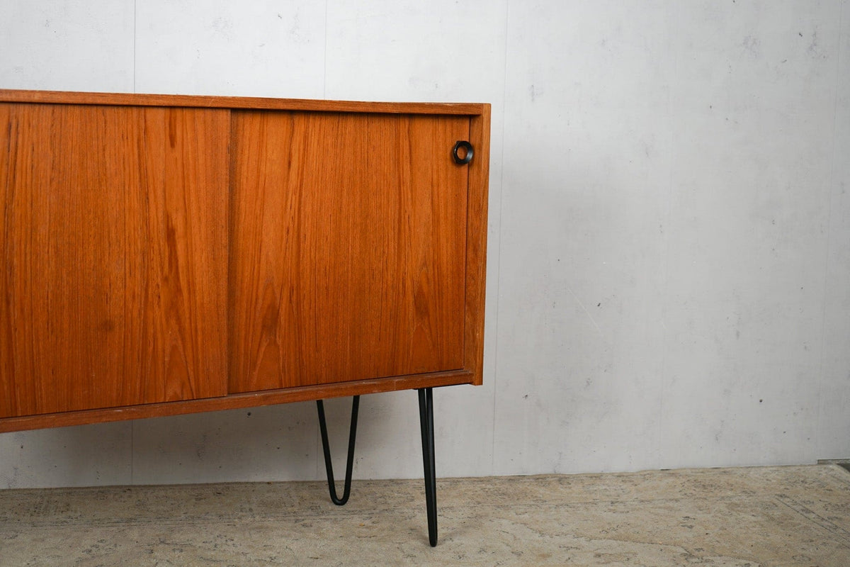 Vintage Anrichte Teak Dänisch 60er Mid Century Vintagebraun